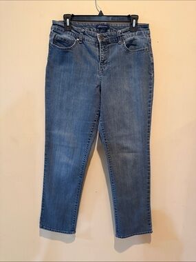 Bandalino Mid Wash Straight Leg Jeans - Blue